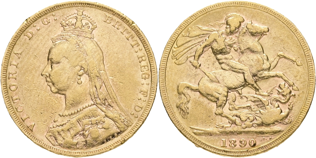 STORBRITANNIEN / GREAT BRITAIN. Sovereign 1890.