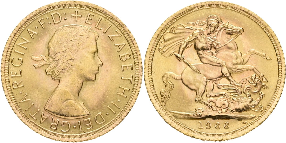 STORBRITANNIEN / GREAT BRITAIN. Sovereign 1966.
