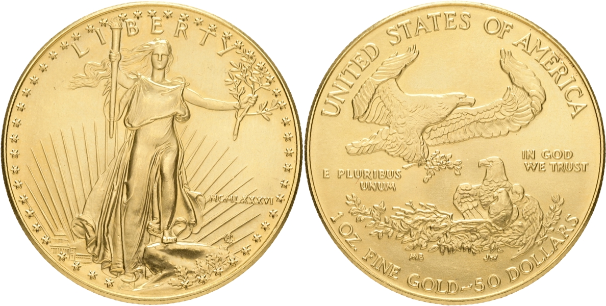 USA. 50 dollars 1986.