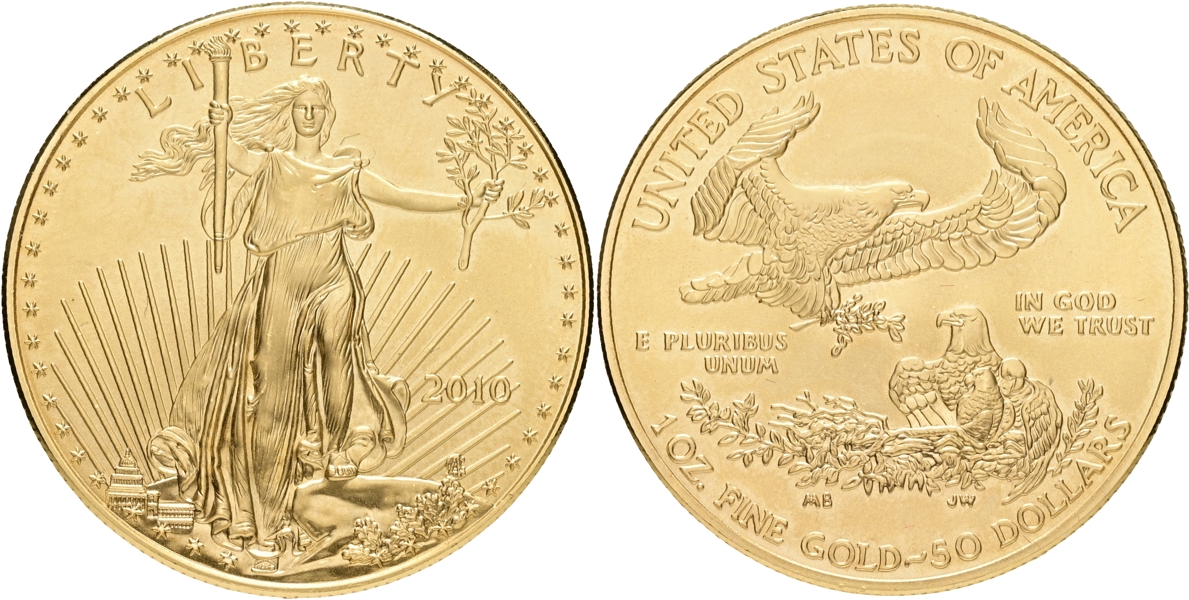 USA. 50 dollars 2010.