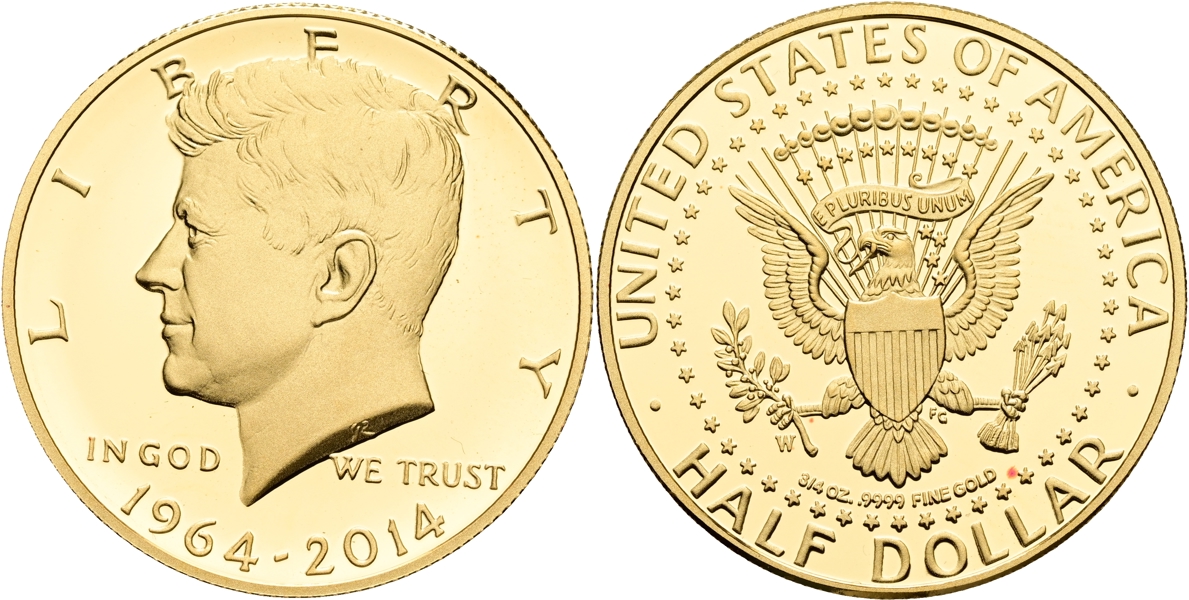 USA. "Half dollar" 2014.