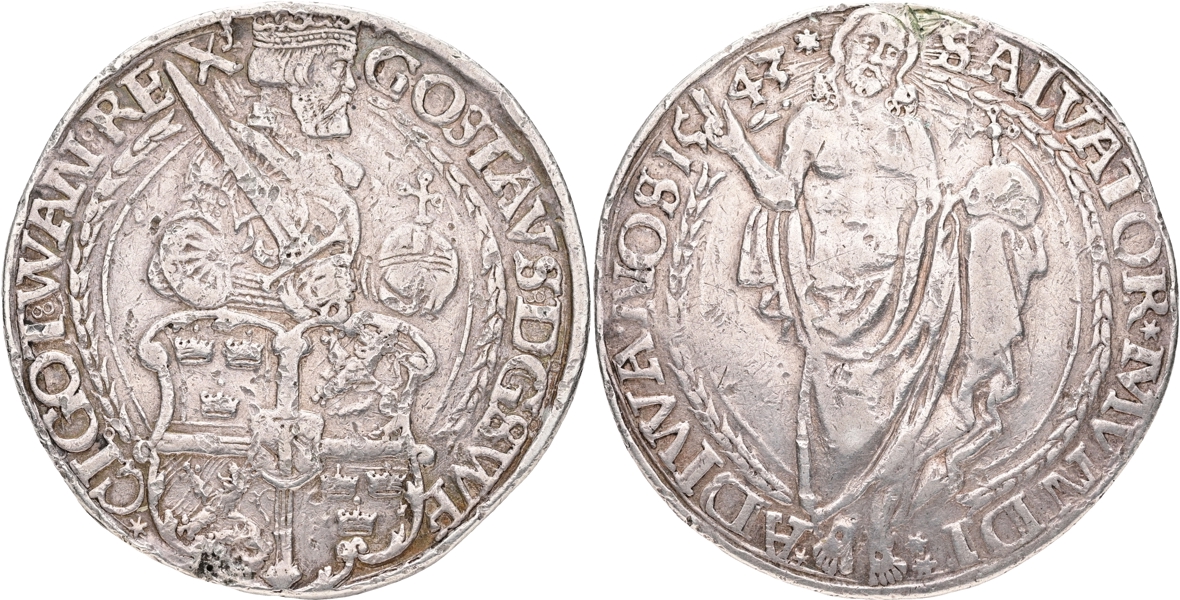 GUSTAV I (1521-1560). Daler 1543.