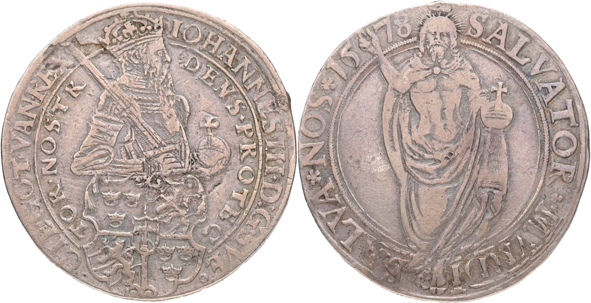 JOHAN III (1568-1592). Daler 1578.