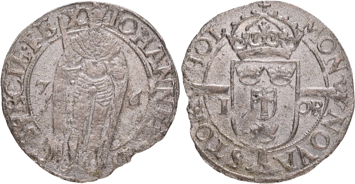 JOHAN III (1568-1592). Öre 1576.