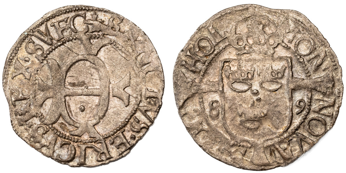 JOHAN III (1568-1592). Örtug 1589.