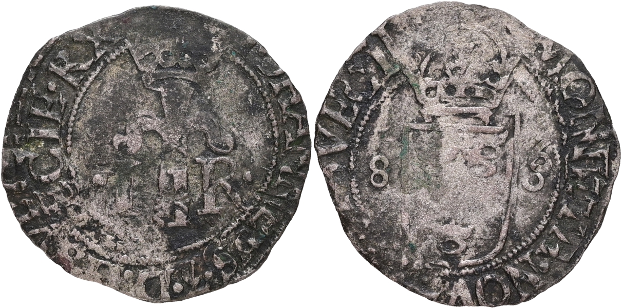 JOHAN III (1568-1592). 1/2 öre 1586.