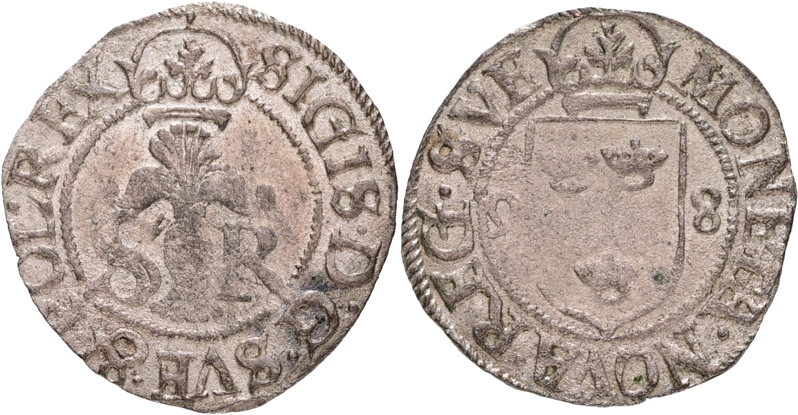 SIGISMUND (1592-1599). 1/2 öre 1598.