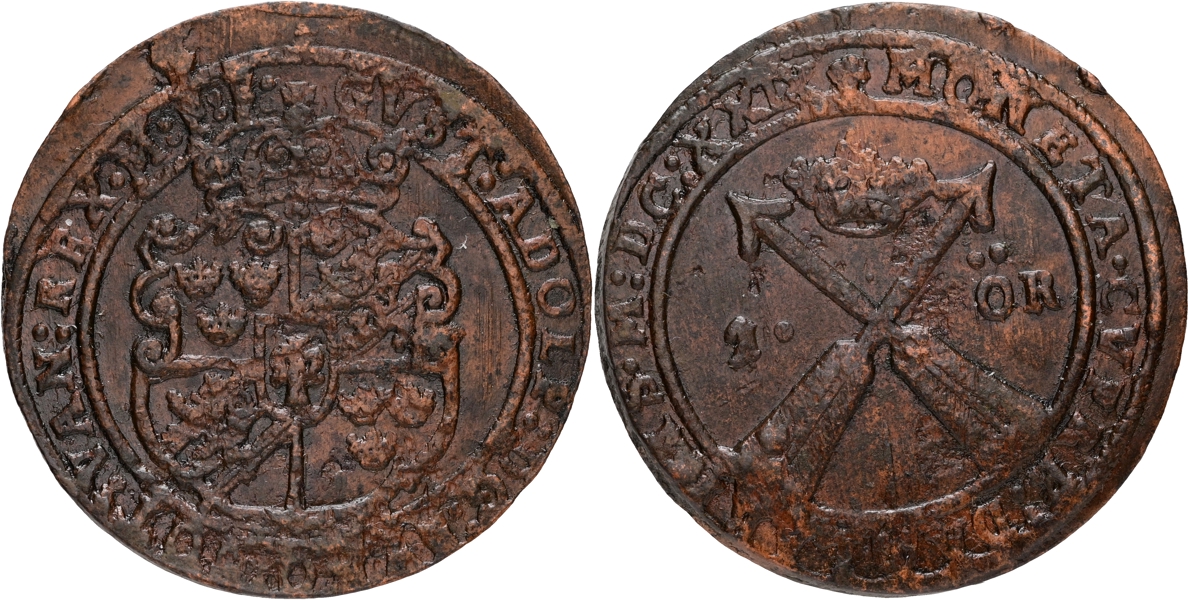 GUSTAV II ADOLF (1611-1632). Öre 1629.