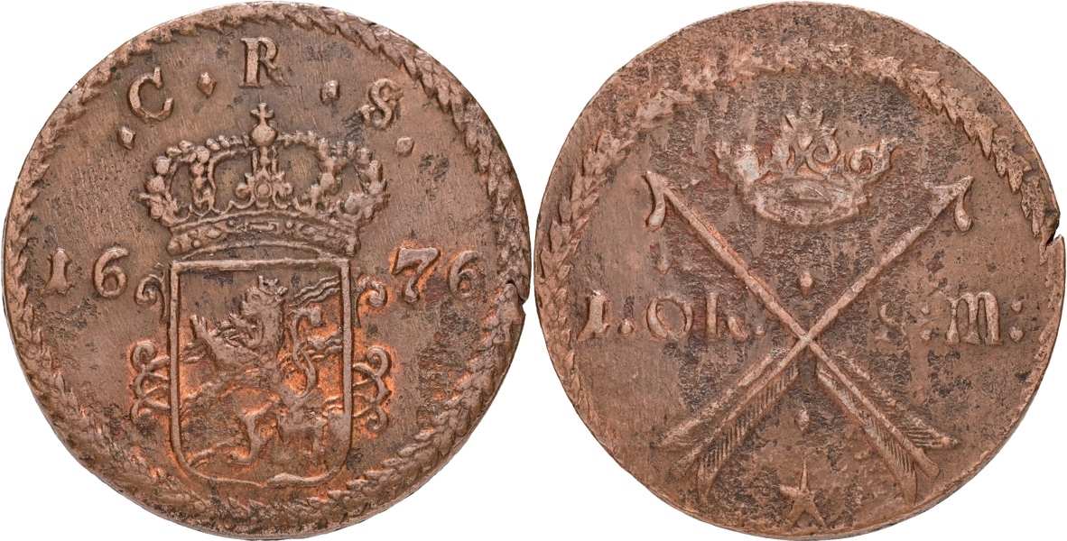 KARL XI (1660-1697). Öre SM 1676.