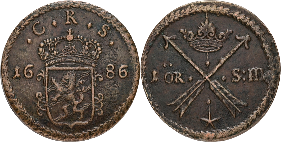 KARL XI (1660-1697). Öre SM 1686.