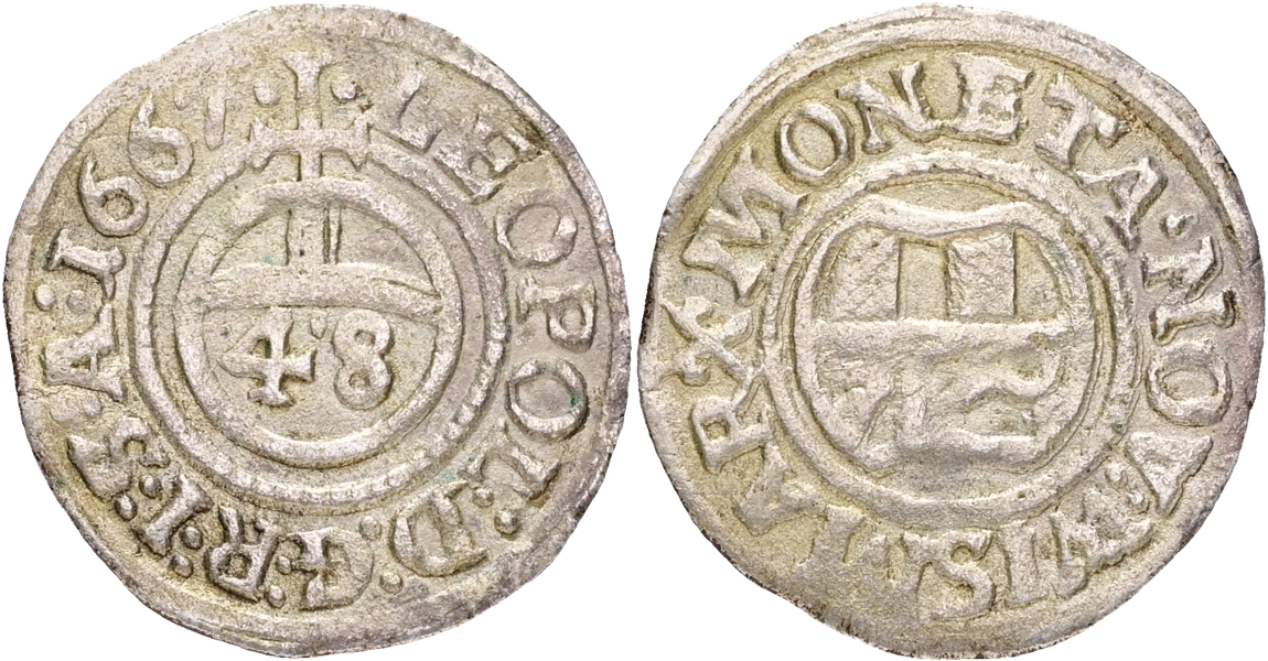 KARL XI (1660-1697). 1/48 taler 1667.
