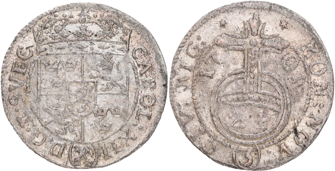 KARL XII (1697-1718). 1/24 taler 1701.
