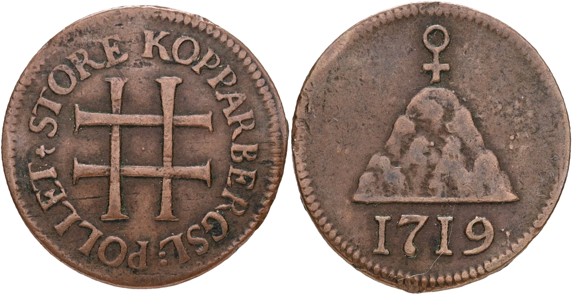 ULRIKA ELEONORA (1718-1720). 3 öre 1719.