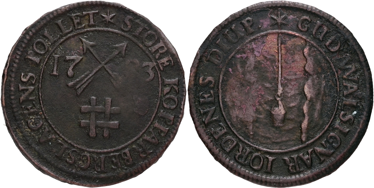 FREDRIK (1720-1751). 5 mark KM 1723.