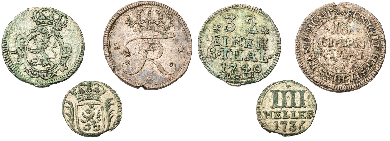 FREDRIK (1720-1751). Lot of 3.