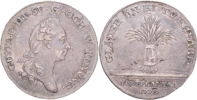 GUSTAV III (1771-1792). 1/3 riksdaler 1778. Kastmynt till kronprins Gustav (IV) Adolfs födelse.