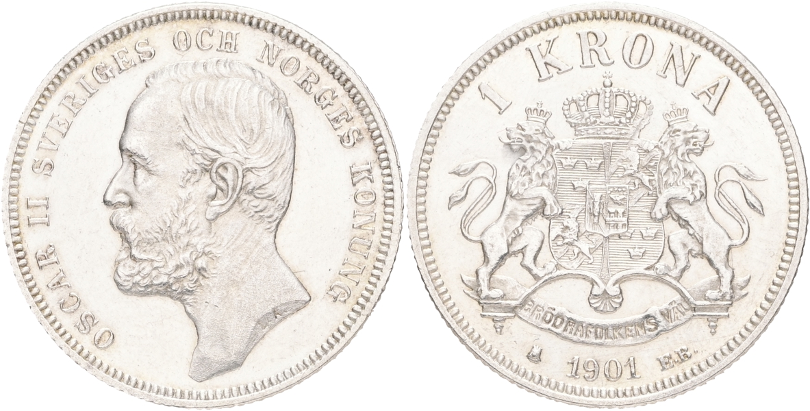 OSKAR II (1872-1907). Krona 1901.