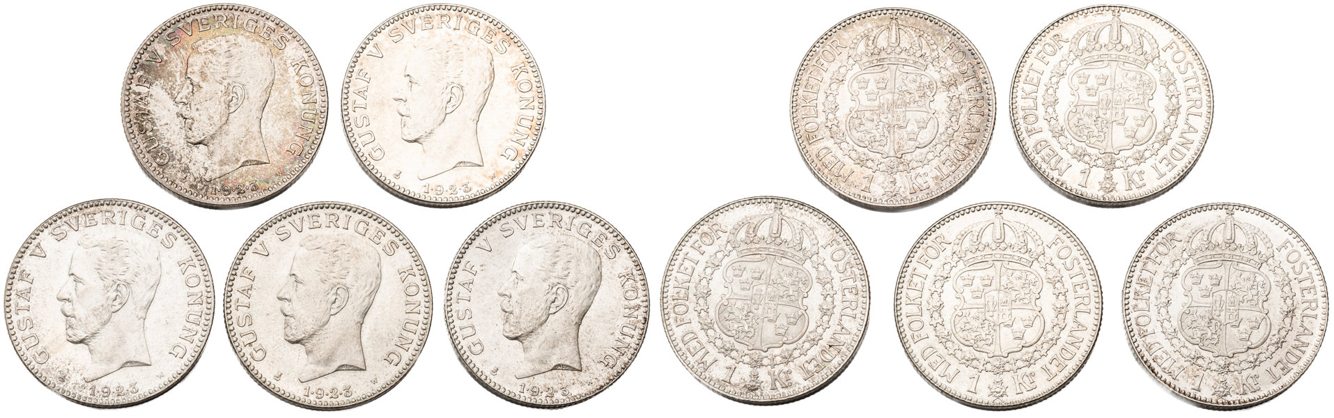 GUSTAV V (1907-1950). Krona 1923.