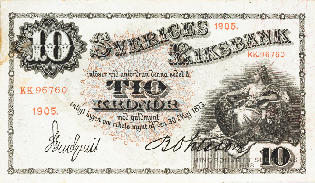 10 kronor 1905.