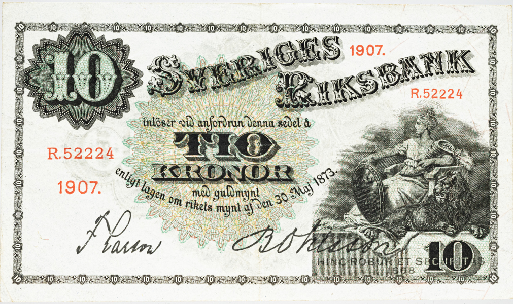 10 kronor 1907.
