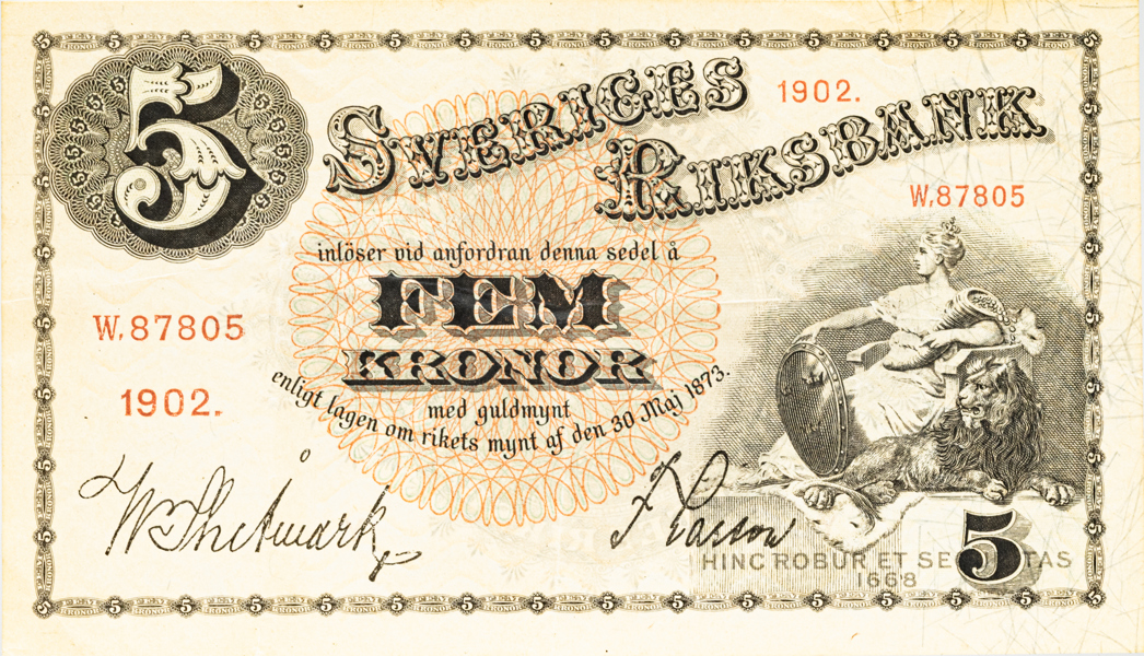 5 kronor 1902.
