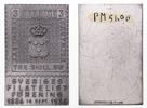 Plakett till minne av Sveriges Filatelistförening 50 år 1886-1936.