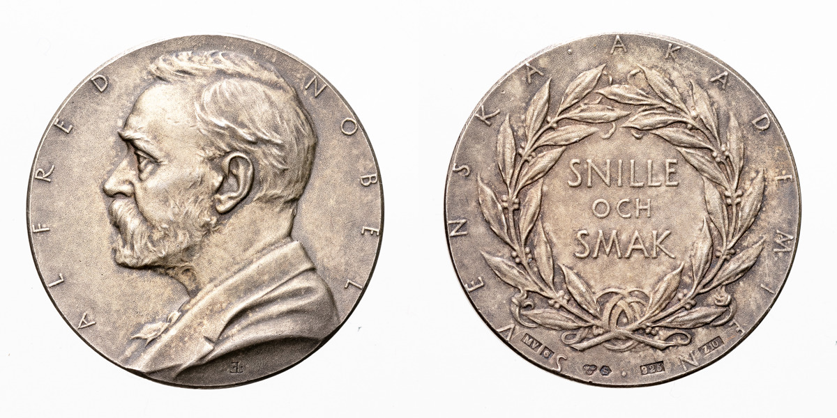 Alfred Nobel (1833-1896), donator.