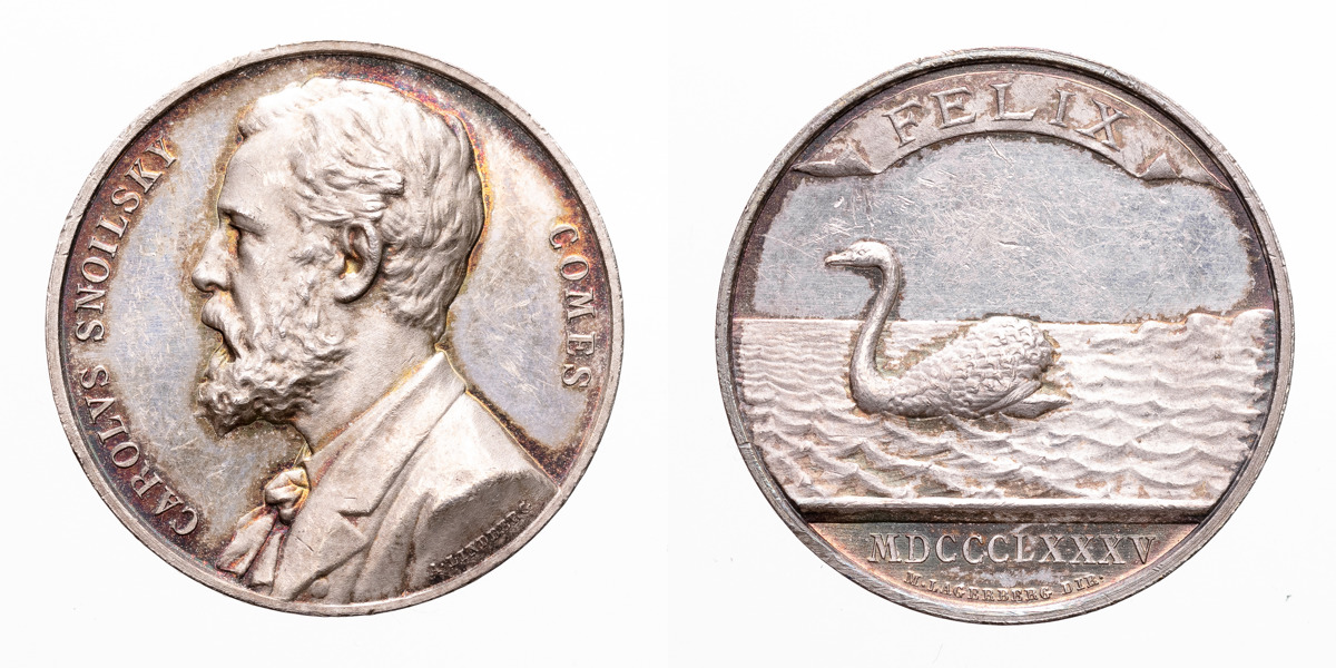 Carl Snoilsky (1841-1903), skald, numismatiker.