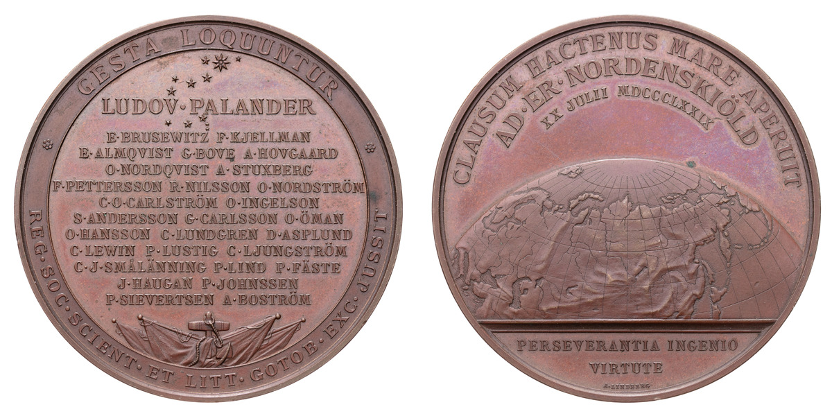 Nordensköld, Adolf Erik (1832-1901) Polarforskare & Palander, Loius (1842-1920) Amiral.