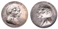Karl XIV Johan och drottning Desideria och deras ätt.