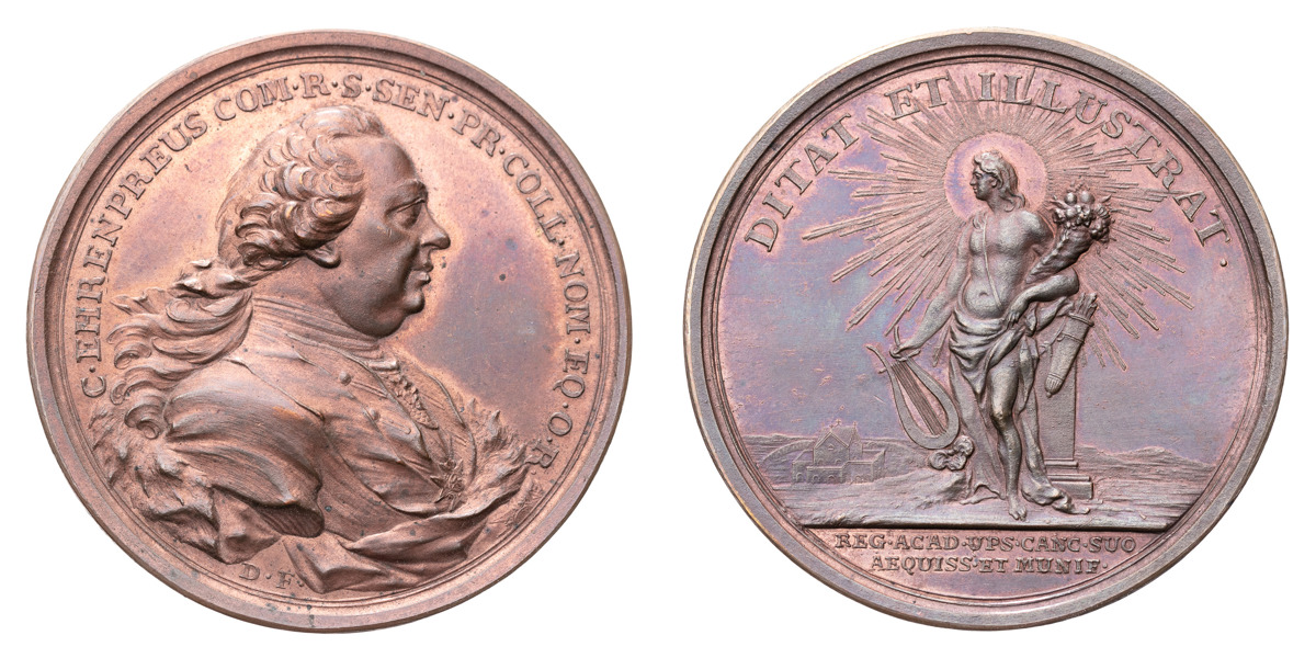 Carl Didrik Ehrenpreus (1692-1760), riksråd, kansler för Uppsala universitet, myntsamlare.