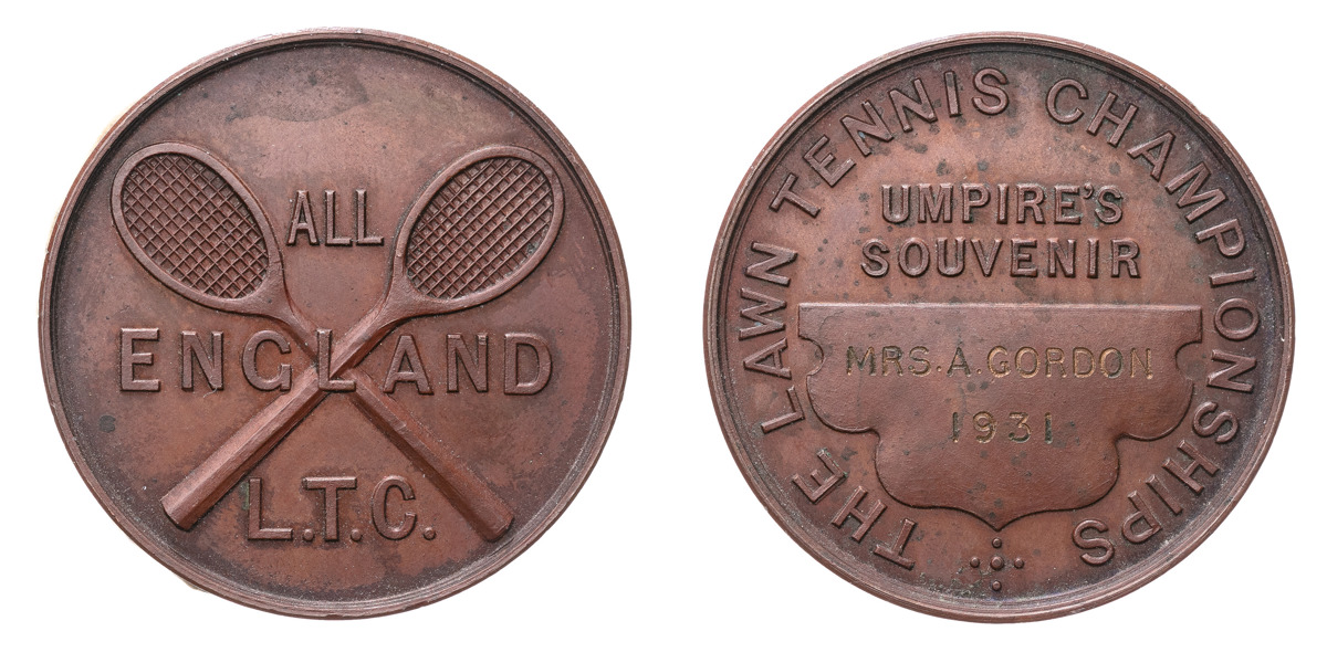 [Wimbeldon] Minnesmedalj från All England Lawn Tennis Club.