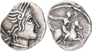 CELTIC GAUL, ALLOBROGES (61-43 B.C.). AR quinarius