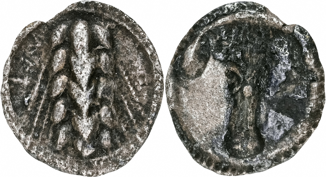 ITALY, METAPONTION. (510-480 B.C.). AR twelfth stater