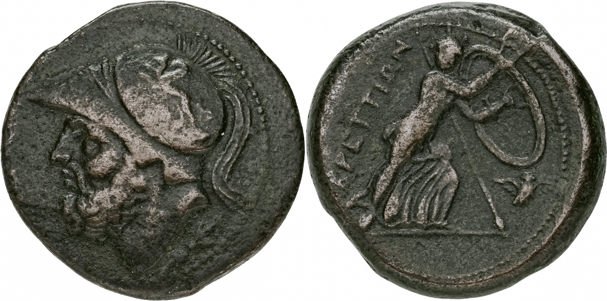 ITALY. BRUTTIUM, BRETTIAN LEAGUE (215-205 B.C.). AE 27