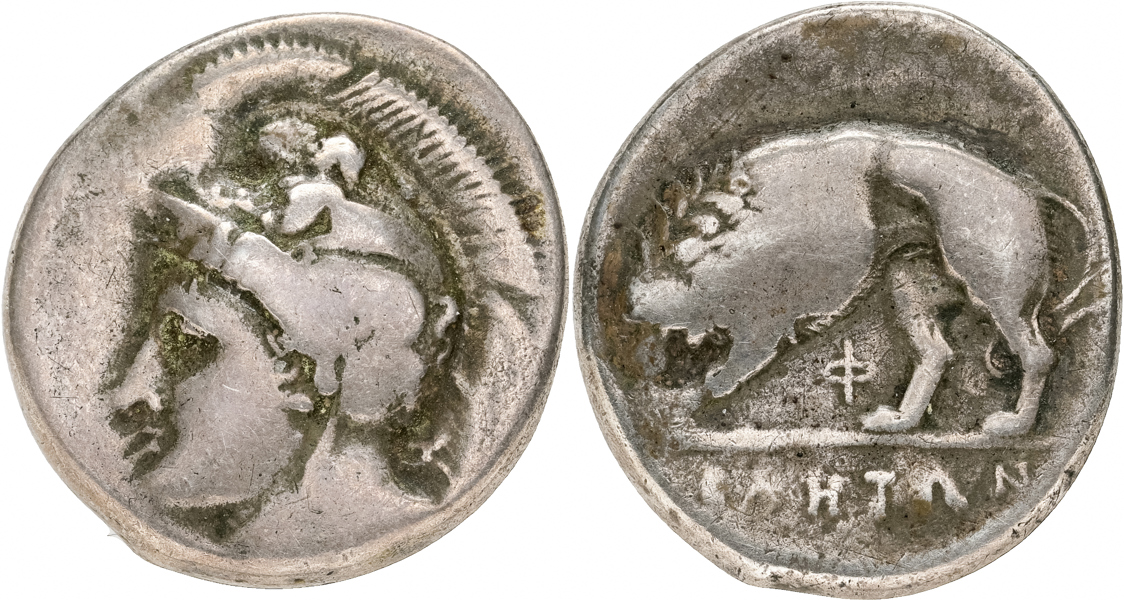 ITALY. VELIA (400-350 B.C.). AR didrachm