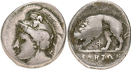 ITALY. VELIA (400-350 B.C.). AR didrachm