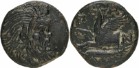 THRACE. PANTIKAPAION (4th century B.C.). AE 20