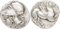 AKARNANIA. Leukas (450-420 B.C.). AR diobol