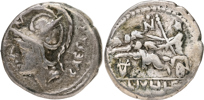 L. JULIUS L.f. CAESAR (103 B.C.). AR denarius