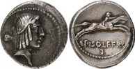 L. CALPURNIUS PISO (103 B.C.). AR denarius