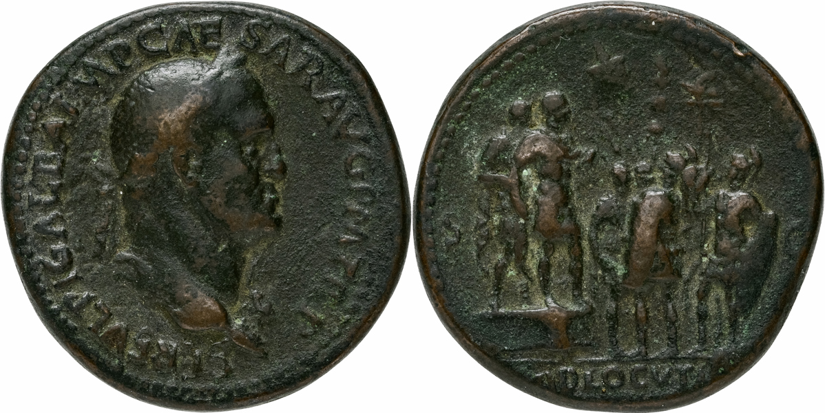 GALBA (A.D. 68-69). AE sestertius. Paduan type