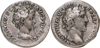 ANTONINUS PIUS (A.D. 138-161) and MARCUS AURELIUS CAESAR. AR denarius