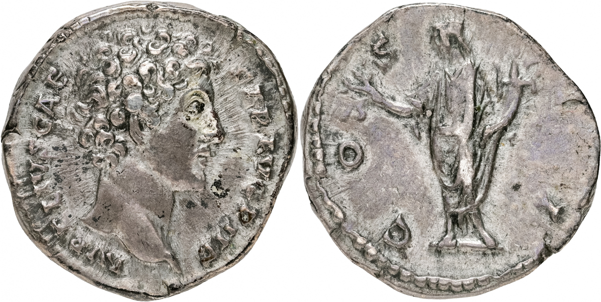 MARCUS AURELIUS as Caesar (A.D. 139-161). AR denarius