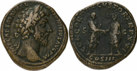 MARCUS AURELIUS (A.D. 161-180). AE sestertius