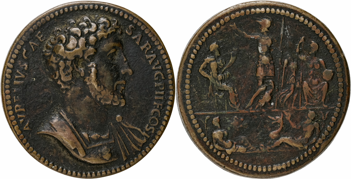 MARCUS AURELIUS (A.D. 161-180). AE medal or Paduan
