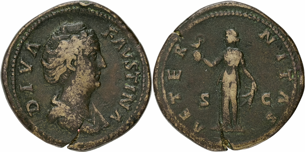 DIVA FAUSTINA JUNIOR. AE sestertius