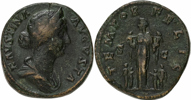 FAUSTINA JUNIOR. AE sestertius