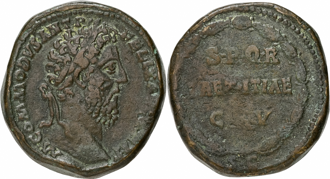COMMODUS (A.D. 177-192). AE sestertius