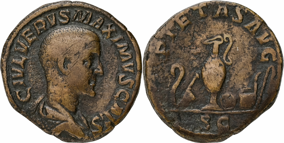 MAXIMUS. AE sestertius